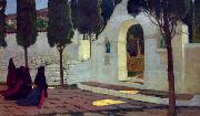 Prats, Santiago Rusinol Calvario de Sagunto oil painting artist